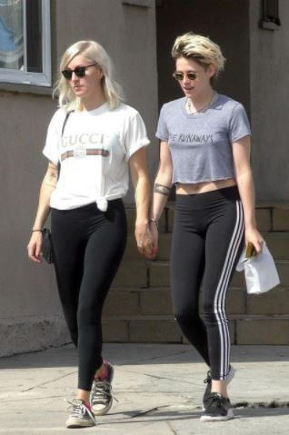 Dana Stewart's sister Kristen Stewart with her girlfriend, Dylan.